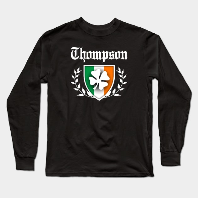 Thompson Shamrock Crest Long Sleeve T-Shirt by robotface